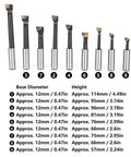 Three Eighths Inch Boring Bar Set Nine Piece HSS Boring Cutter Head Kit For CNC Milling And Lathe Work with carbide tips