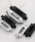 Three Dimensional Invisible Door Hinges For Wooden Doors And Aluminum Frame Doors Hidden Folding Doors 180 Degree Inside And Outside Open Black Finish Zinc Alloy Die Cast And 304 Stainless Steel Construction