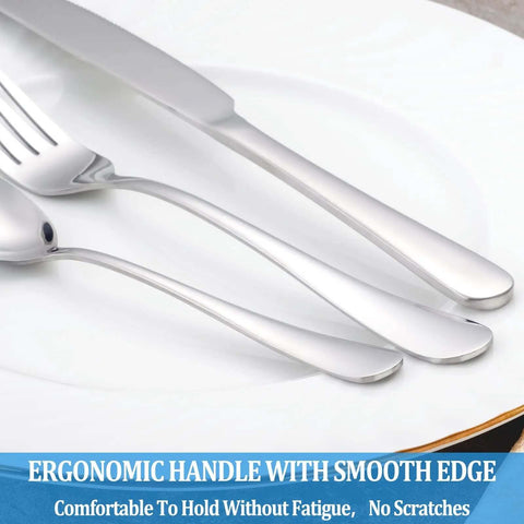 16 Piece Teaspoon Set In Premium Food Grade Stainless Steel 6.7 Inch Spoons Durable Small Teaspoons For Everyday Use Mirror Finish Silverware Dishwasher Safe Ideal For Desserts Coffee And Party Hosting displayed on white plate