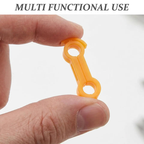 Close-up of an orange piece from the 16 Piece Bird Splay Leg Treatment Ring Set With 3.5mm 4mm 5mm 6mm Holes
