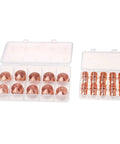 Top Tier Plasma Cutter Parts Consumables Including Electrodes And Nozzles For A101 A141 Machines 20 Pcs Set in clear storage box.