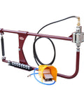 Air Powered Planishing Hammer With 24 Inch Throat, Nine Anvils, Beefy Metal Shaping Tool For Auto Body Repair, Metal Crafting And Sculpting