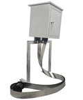 Intsuprm 60W Steel Belt Oil Skimmer With 6 Meter Stainless Strip, upright design for efficient oil removal in coolant tanks.