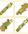 Heavy Duty Brass Brake Proportioning Valve Keeps Line Pressure Rock Solid For Four Wheel Disc Systems Fits Chevy Ford Chrysler All Street Rods Hot Rods Classic Cars And Trucks With Badass Stopping Power, showing multiple angles.