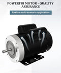 Beast 1.5HP Single Phase Air Compressor Motor With 1750 RPM 56C Frame Dual Voltage 115 230V Five Eighths Inch Shaft CW And CCW
