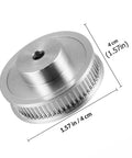 Premium Aluminum Synchronous Wheel Kit Stepper Motor Pulley Set With Timing Belt Screws And Allen Key For Smooth Transmission Built To Handle 3D Printer CNC Milling Machine Hobbing Tooling Projects You Want Precise Movement And Killer Gear Ratios. 4 cm pulley