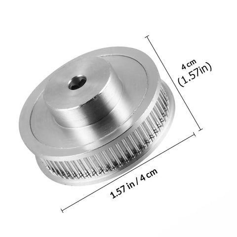 Premium Aluminum Synchronous Wheel Kit Stepper Motor Pulley Set With Timing Belt Screws And Allen Key For Smooth Transmission Built To Handle 3D Printer CNC Milling Machine Hobbing Tooling Projects You Want Precise Movement And Killer Gear Ratios. 4 cm pulley