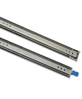 Heavy Duty 40 Inch Drawer Slides Side Mount Full Extension For Cabinets And RVs Made Of Cold Rolled Steel Pair with blue release tab