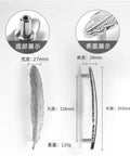 Boss Silver Chrome Furniture Handle Door Knob Set measurements and angles.