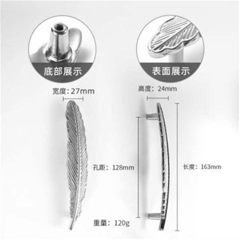 Boss Silver Chrome Furniture Handle Door Knob Set measurements and angles.