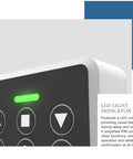 Close-up of Built Tough Wireless Keypad With No Nonsense IP54 Weatherproof Cover, showing LED light indicator for easy use.
