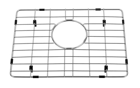 Grid accessory for Workstation Ledge Undermount Single Bowl 304 Stainless Steel Kitchen Sink With Grid Cutting Board Strainer And Clips 15 By 15 Inches Modern Sleek Design Includes Paper Cutout And Easy Install Kit