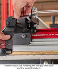 Installation of the Slab Flattening Mill Pro Extended With EZ Drive Router Sled using hex keys and minimal tools.