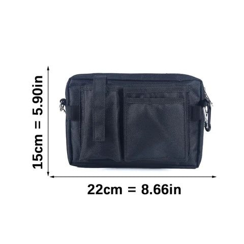 Heavy Duty Utility Waist Pack With Modular Tool Dividers And Waterproof Zippers For Job Site Hustlers Seeking Kick Ass Storage For Drill Bits Pliers And Pro Gear Built Tough As Nails Every Single Shift dimensions 22cm x 15cm
