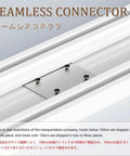 Seamless connector for Premium Aluminum Sliding Barn Door Track With Silent Ceiling Mount Hardware White Finish Slick Glide Operation 200 Cm Length