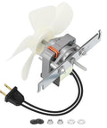 Bathroom Exhaust Fan Motor And Blade Upgrade For 80 CFM Quiet Ventilation 4 Point 0 Sones Direct Replacement Compatible With 512 512M 673 673 C 8870 Models Beefing Up Airflow While Keeping It Quiet. Close-up of motor and blade kit with plug and mounting hardware included.