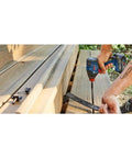 Using 18V Connected Ready Two In One Impact Driver And Socket Wrench Kit With One Quarter Inch Hex And One Half Inch Drive outdoors