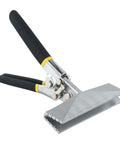 Workhorse Sheet Metal Bending Pliers with straight handle, featuring dual jaw widths of 3.15 inch and 5.91 inch for precise crimping.