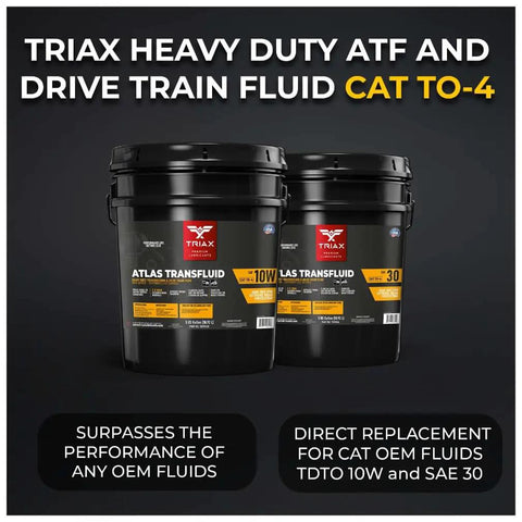 Transfluid To-4 10W Heavy Duty Transmission And Drive Train Fluid OEM Grade Extended Life For Caterpillar To-4 Komatsu Vickers ZF And More 1 Gallon Today, black pail