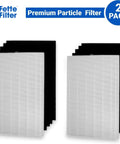 True HEPA H13 Air Filter Pack For Fellowes AeraMax Purifiers 290 300 DX95 HF 300 AP 300PH with HEPA and carbon filters.