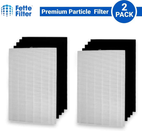 True HEPA H13 Air Filter Pack For Fellowes AeraMax Purifiers 290 300 DX95 HF 300 AP 300PH with HEPA and carbon filters.