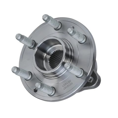 Close-up of 2 Pack Front Wheel Bearing Hubs Assembly For 2015-2021 Chevy Colorado And GMC Canyon 4WD Front 6 Bolt ABS Tone Ring Hub Kit