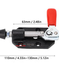 Toggle Clamp With Quick Release, 20mm Adjustable Cast Iron Push Pull Clamp For Woodworking Jigs And Fixtures, Heavy Duty Anti Rust