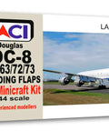 1/144 DC 8 Landing Flaps Resin Accessory Kit For Minicraft Scale Model Grey Unpainted And Unassembled Upgrade For DC 8 62 63 72 73 Variants Highly Detailed Fit And Easy Assembly For Hobbyists And Model Nerds packaging