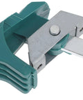 High Temp Commercial Oven Handle Drying Cabinet Grip Replacement For Industrial Kitchen Equipment close-up of the green handle grip with metal fitting.