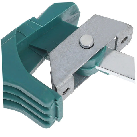 High Temp Commercial Oven Handle Drying Cabinet Grip Replacement For Industrial Kitchen Equipment close-up of the green handle grip with metal fitting.