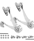 Heavy Duty Built To Last Soft Close Lid Support Hinges For Lids And Toy Boxes, Adjustable Lift Up Cabinet Door Hinges With Left Or Right Mount, Zinc Alloy Satin Nickel Finish, Includes Allen Wrench And Screws For Quick Install in package