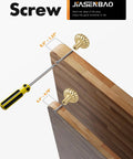 Brushed Gold Cabinet Knobs Set Of 10 Brass Drawer Pulls For Kitchen Cupboards And Bathroom Dresser Zinc Alloy Hardware