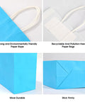 32 Pack Kraft Paper Gift Bags With Handles Six Color Rainbow Set For Birthday Parties Baby Showers Weddings And Crafts