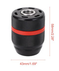 Black stainless steel keyless drill chuck set for hand drills and impact drivers, adds one half inch 20 UNF mount, self tightening
