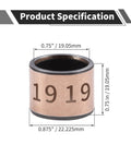 No Nonsense Two Pack Oilless Sleeve Bearings With Bronze Coated Steel Core Three Quarter Inch Bore And Seven Eighth Inch Outer Diameter product spec dimensions showing 0.75" bore and 0.875" outer diameter.