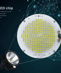 Heavy Duty Led Tower Floodlight Waterproof Job Site Search Lamp With Badass 1000 Watt Glow showing LED chip design and components.