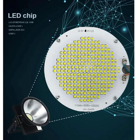 Heavy Duty Led Tower Floodlight Waterproof Job Site Search Lamp With Badass 1000 Watt Glow showing LED chip design and components.