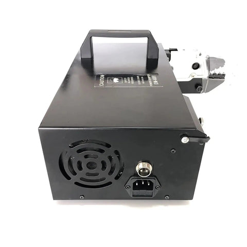 Back view of Hella Durable Automatic Terminal Crimping Machine Top Tier Electric Wire Crimp Tool with handle and connectors.