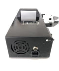 Heavy Duty Automatic Terminal Crimping Machine Electric Wire Crimper With Swappable Dies For Pre Insulated Terminals showing rear view with power connector.