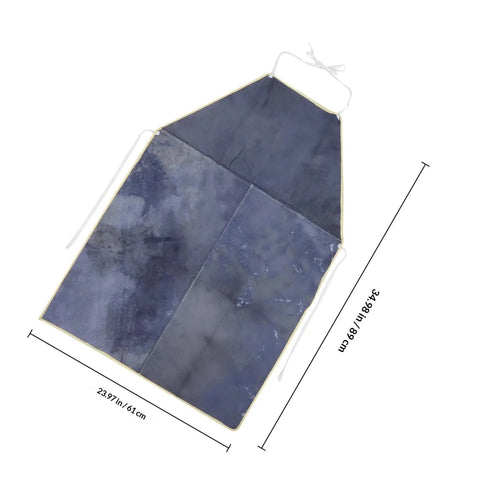 Heavy Duty Cowhide Welding Apron Fireproof Work Apron For Soldering Protection And Welding Safety In Industrial And Workshop Use Dark Blue