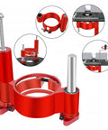 Dead Nuts Secure Router Table Lift System For 2.51 To 2.56 Inch Motors smooth height adjustment, red heavy duty aluminum router lift.