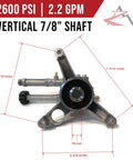 AR 2600 Psi Power Pressure Washer Water Pump Replacement Fits Troy-Bilt 020240 020240-0, 7/8 inch, three-bolt pattern