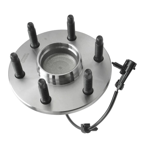 Beefy 2WD Front Wheel Bearing Hub Assembly Pair For Chevy Suburban Tahoe Yukon Escalade Express Savana 1500 2500 6 Bolt ABS Sensor Wire 3 Bolt Triangular Flange Front Replacement Kit