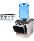 Plug And Play Countertop Ice Maker Delivers Quick Freeze Bullet Cubes With Thirty Kilos Daily Output And Solid Storage featuring manual refill.