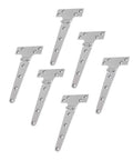 Beefy Six Piece Heavy Duty T Shape Hinges Made From Marine Grade 316 Stainless Steel