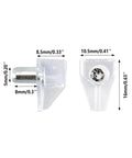 Knockout 5mm Cabinet Shelf Clips, No Sweat Snap Install, Heavy Duty Hold That Stays Put, clear shelf support pegs 5mm x 8mm.