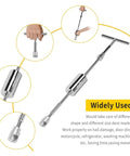 Diy Car Dent Repair Kit With Slide Hammer And Glue Puller, T-bar and reverse hammer for paintless dent removal.