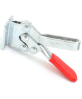 Beefy Horizontal HT 225 D Welding Toggle Clamp With Arrow Storage Case Heavy Duty Cold Rolled Steel 227 Kg Holding Capacity 100 Degree Handle on white background