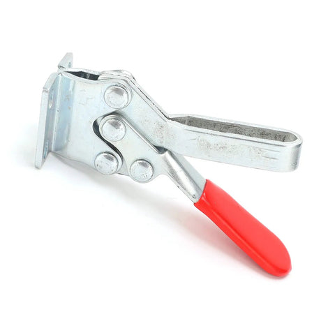 Beefy Horizontal HT 225 D Welding Toggle Clamp With Arrow Storage Case Heavy Duty Cold Rolled Steel 227 Kg Holding Capacity 100 Degree Handle on white background