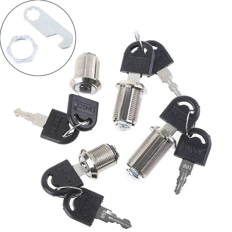 Keyed Cam Cylinder Lock With Two Keys For Cabinets Doors Mailboxes Drawers Cupboards And Other Secure Storage Uses Built Tough
